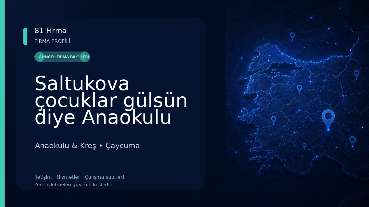 Saltukova çocuklar gülsün diye Anaokulu Anaokulu & Kreş