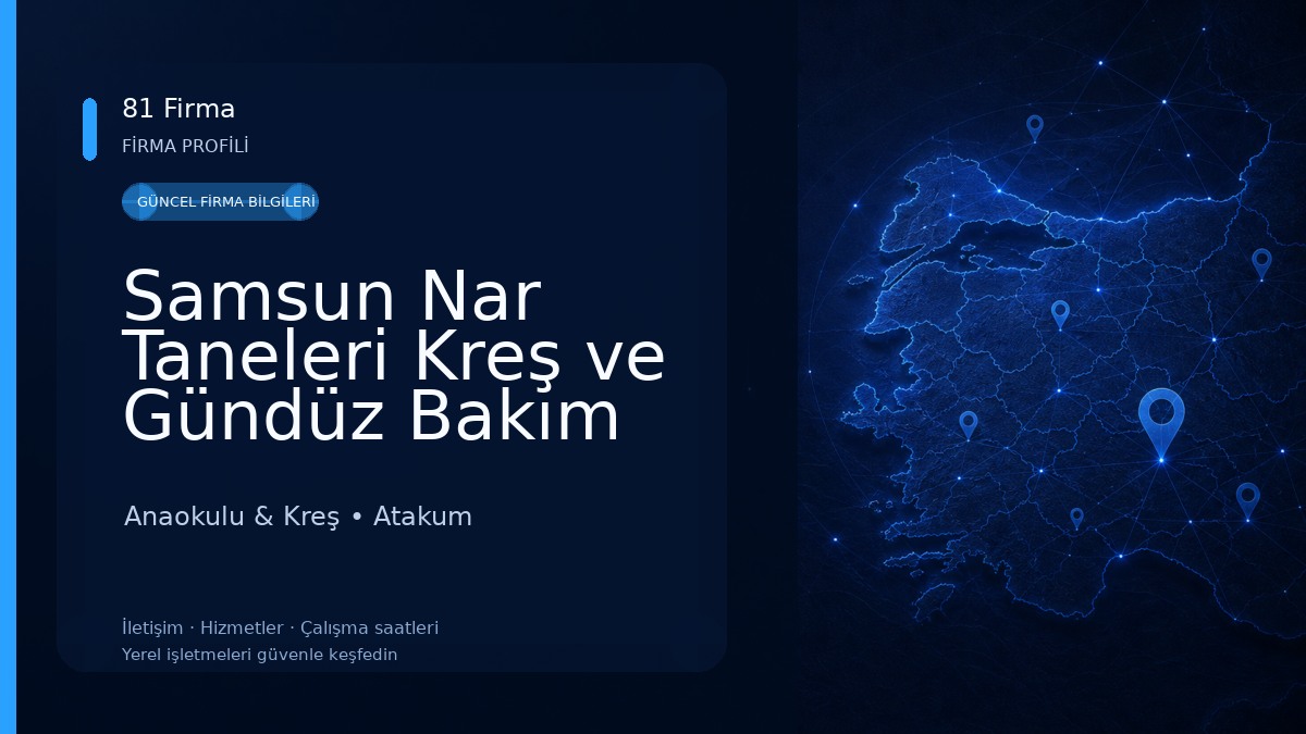 Samsun Nar Taneleri Kreş ve Gündüz Bakım Evi Atakum Anaokulu & Kreş