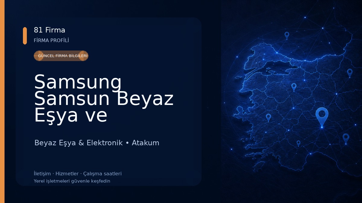 Samsung Samsun Beyaz Eşya ve Elektronik Yetkili Servisi - Bayrak Elektronik Beyaz Eşya & Elektronik