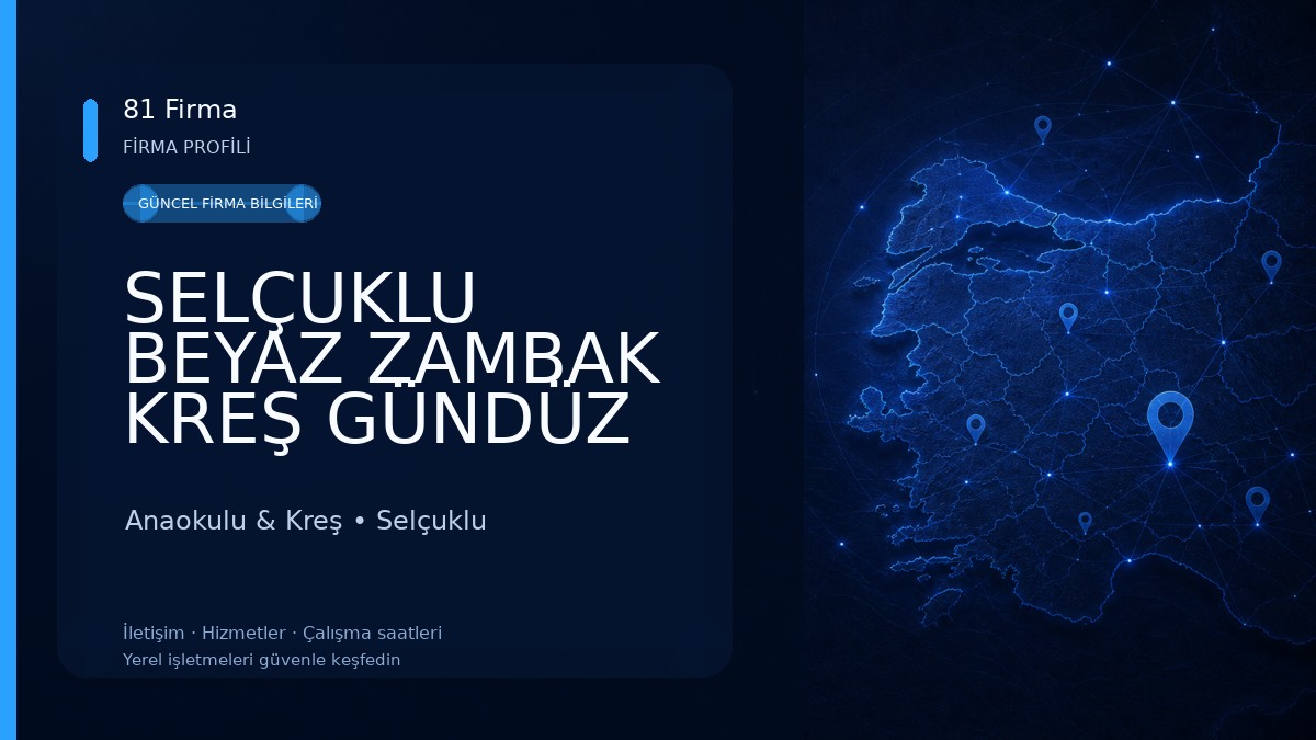 SELÇUKLU BEYAZ ZAMBAK KREŞ GÜNDÜZ BAKIMEVİ Anaokulu & Kreş