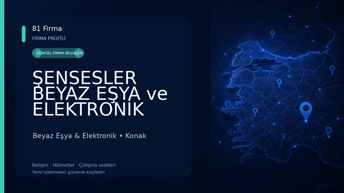 ŞENSESLER BEYAZ EŞYA ve ELEKTRONİK