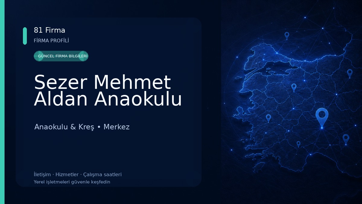 Sezer Mehmet Aldan Anaokulu