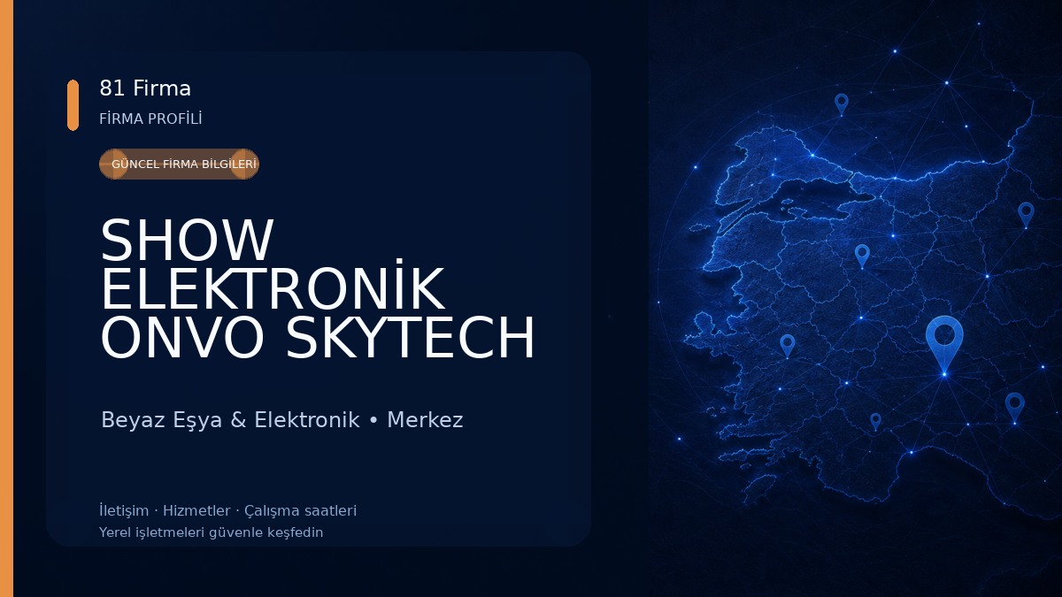 SHOW ELEKTRONİK ONVO SKYTECH STRONG TİVİ YETKİLİ SERVİSİ Beyaz Eşya & Elektronik