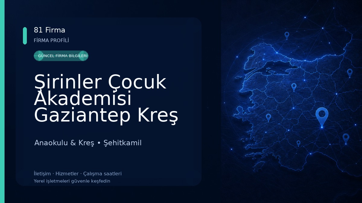 Şirinler Çocuk Akademisi Gaziantep Kreş Gündüz Bakımevi ve Anaokulu Anaokulu & Kreş