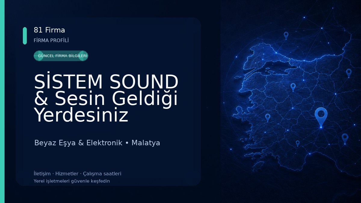 SİSTEM SOUND & Sesin Geldiği Yerdesiniz