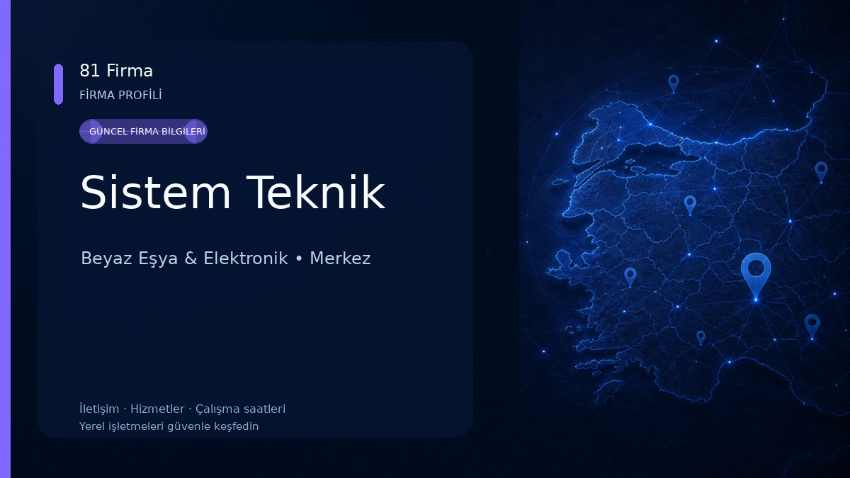 Sistem Teknik Beyaz Eşya & Elektronik