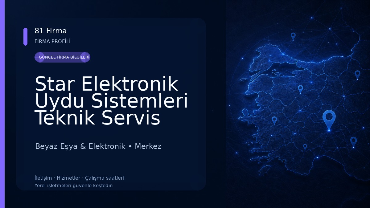 Star Elektronik Uydu Sistemleri Teknik Servis çanak anten tv tamir Beyaz Eşya & Elektronik