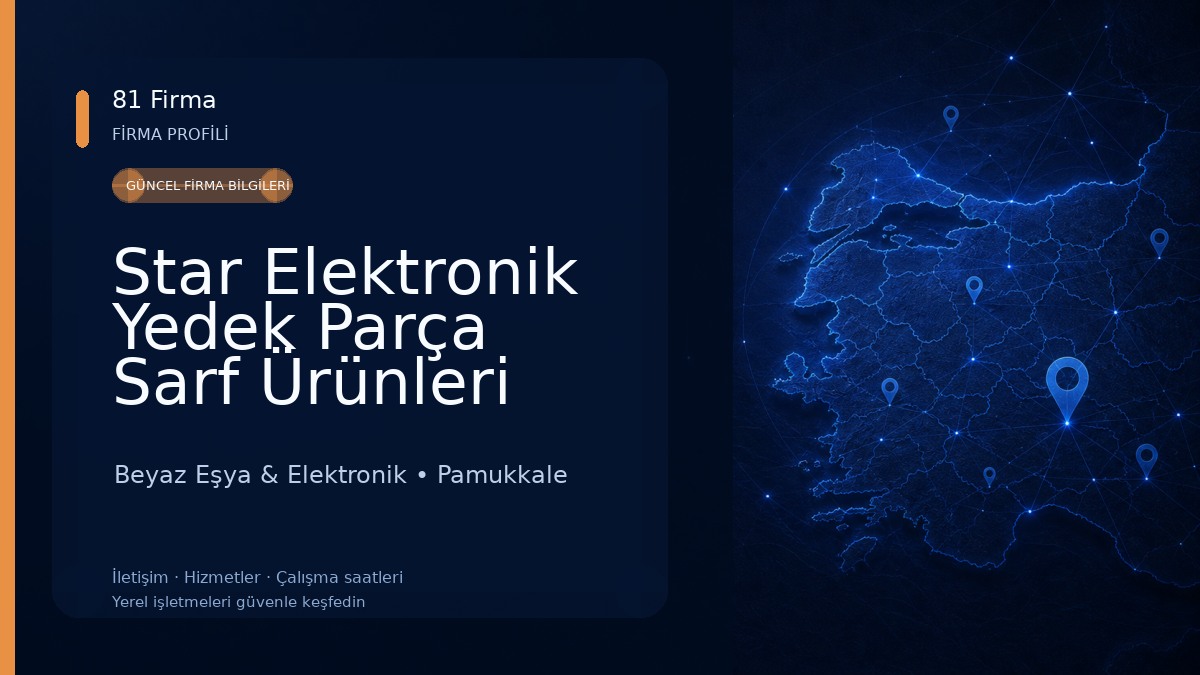 Star Elektronik Yedek Parça Sarf Ürünleri Toptan Perakende Satış