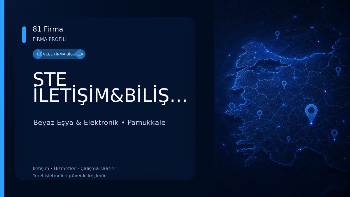 STE İLETİŞİM&BİLİŞİM Beyaz Eşya & Elektronik