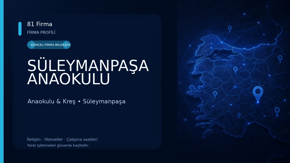 SÜLEYMANPAŞA ANAOKULU
