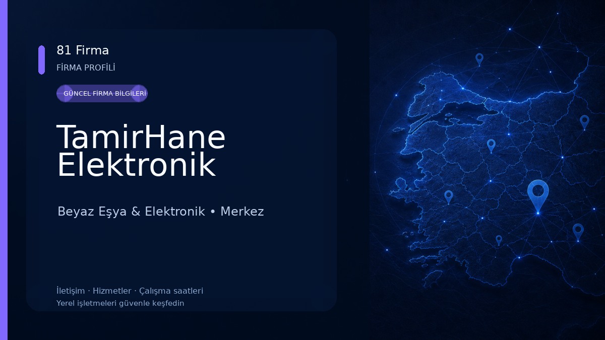TamirHane Elektronik Beyaz Eşya & Elektronik