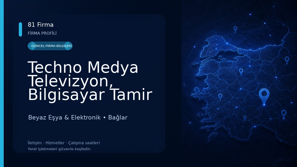 Techno Medya Televizyon, Bilgisayar Tamir Uydu Çanak Kurulum Güvenlik Kamera Sistemleri Beyaz Eşya & Elektronik