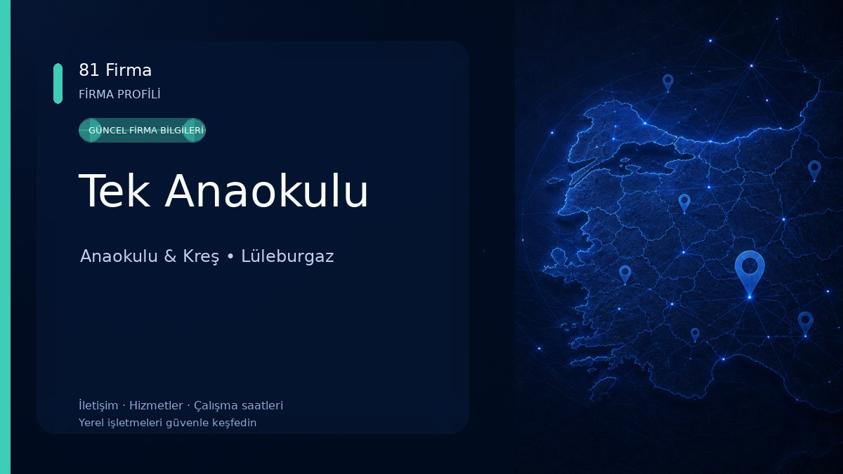 Tek Anaokulu Anaokulu & Kreş