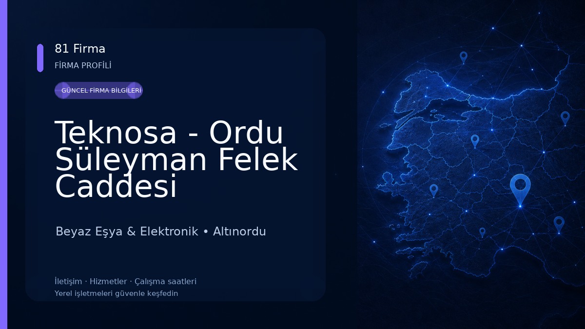 Teknosa - Ordu Süleyman Felek Caddesi
