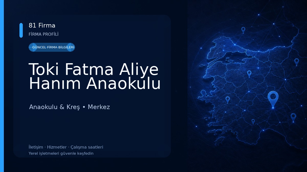Toki Fatma Aliye Hanım Anaokulu