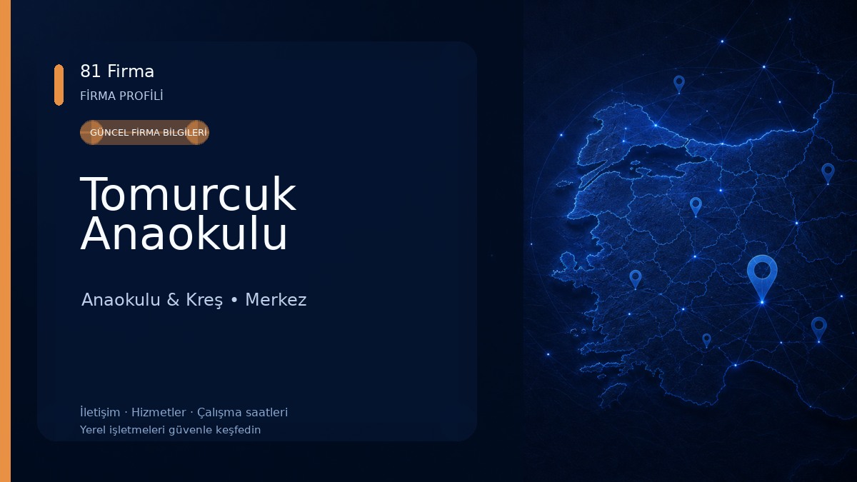 Tomurcuk Anaokulu Anaokulu & Kreş