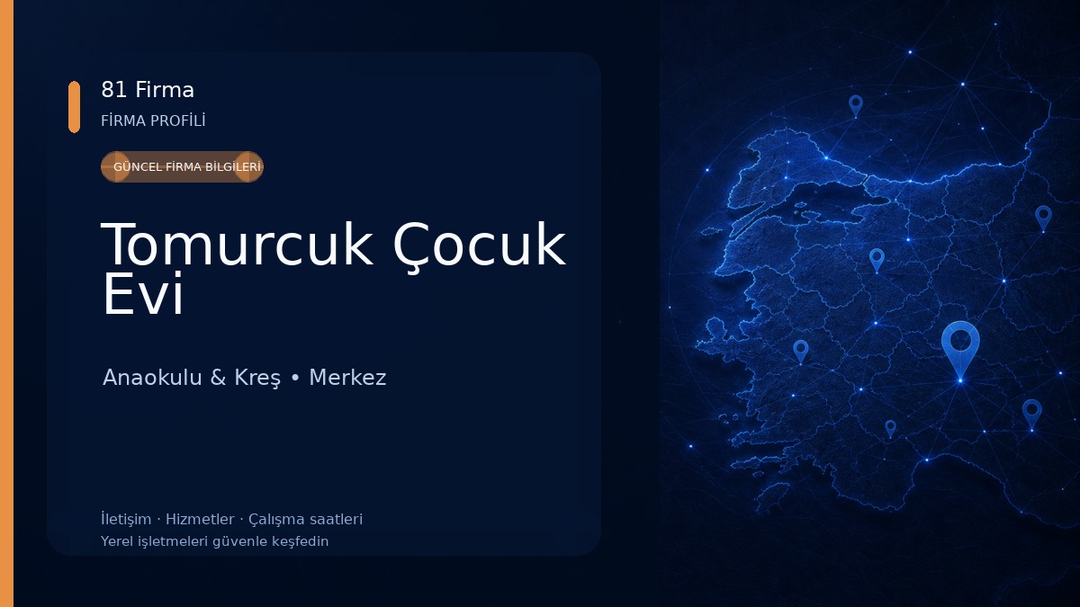 Tomurcuk Çocuk Evi Anaokulu & Kreş