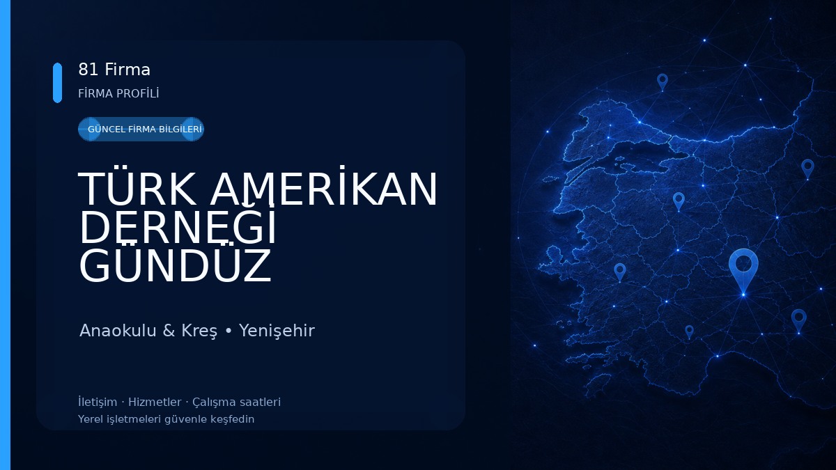 TÜRK AMERİKAN DERNEĞİ GÜNDÜZ BAKIMEVİ TAD PRESCHOOL MERSİN Anaokulu & Kreş