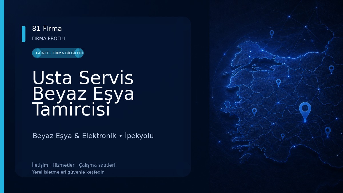 Usta Servis Beyaz Eşya Tamircisi Beyaz Eşya & Elektronik
