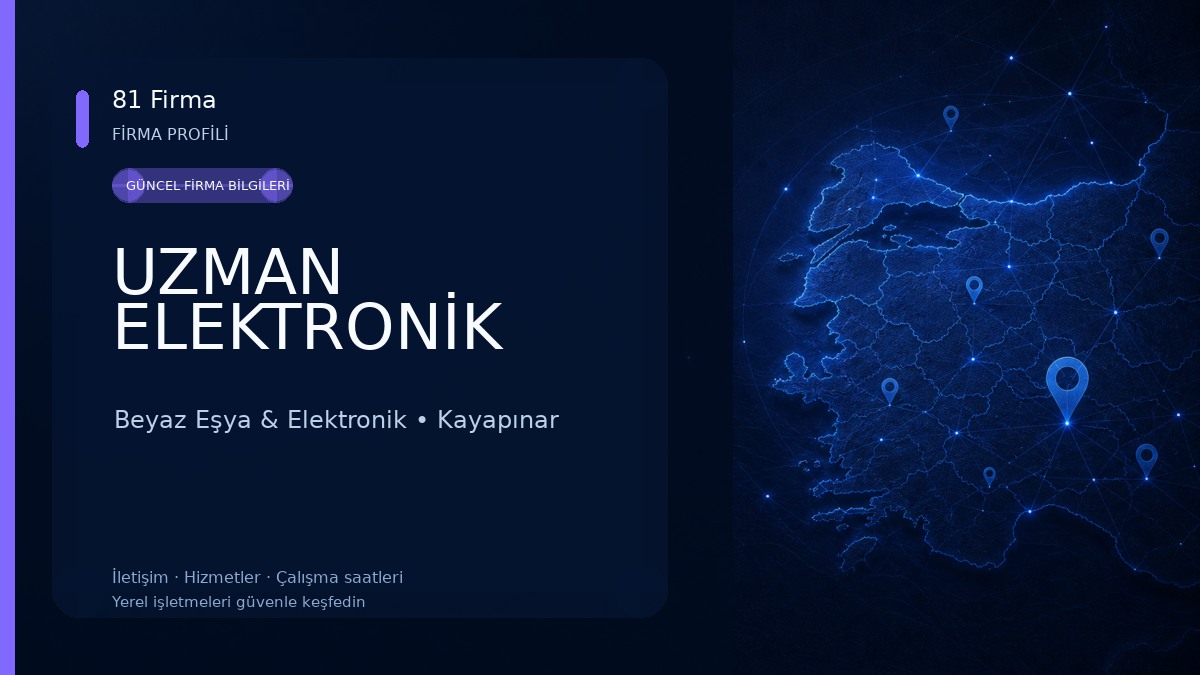 UZMAN ELEKTRONİK Beyaz Eşya & Elektronik