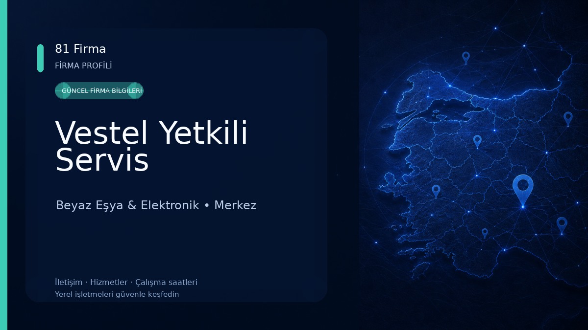 Vestel Yetkili Servis Beyaz Eşya & Elektronik