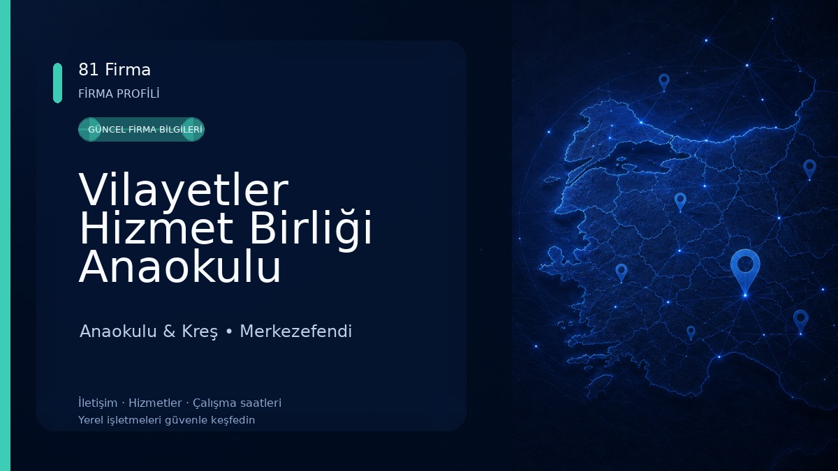 Vilayetler Hizmet Birliği Anaokulu Anaokulu & Kreş