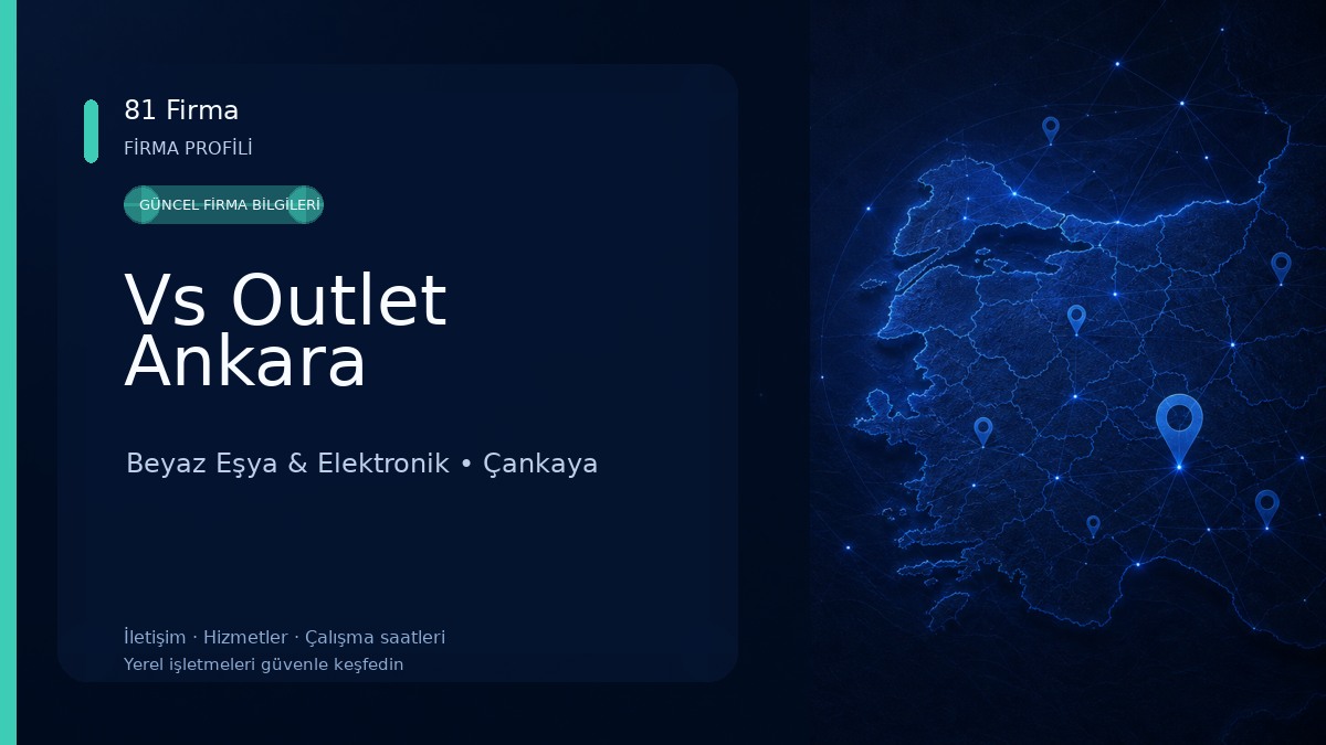 Vs Outlet Ankara Beyaz Eşya & Elektronik