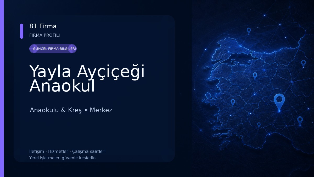 Yayla Ayçiçeği Anaokul