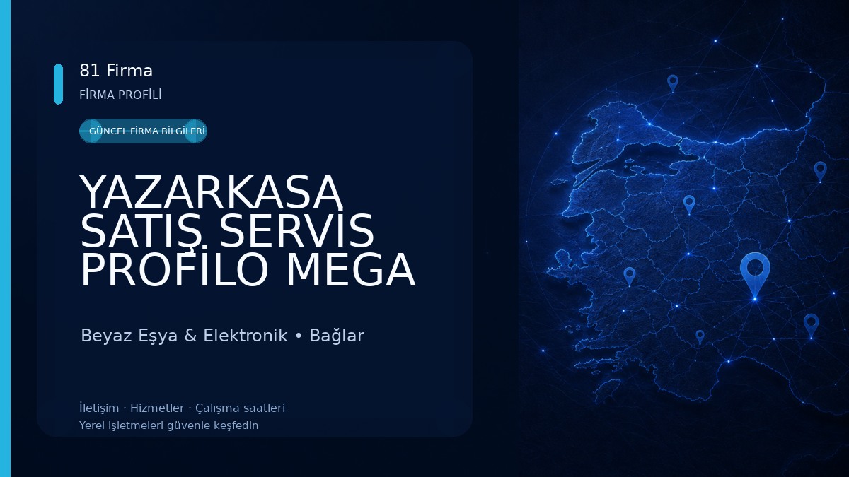 YAZARKASA SATIŞ SERVİS PROFİLO MEGA ELEKTRONİK 