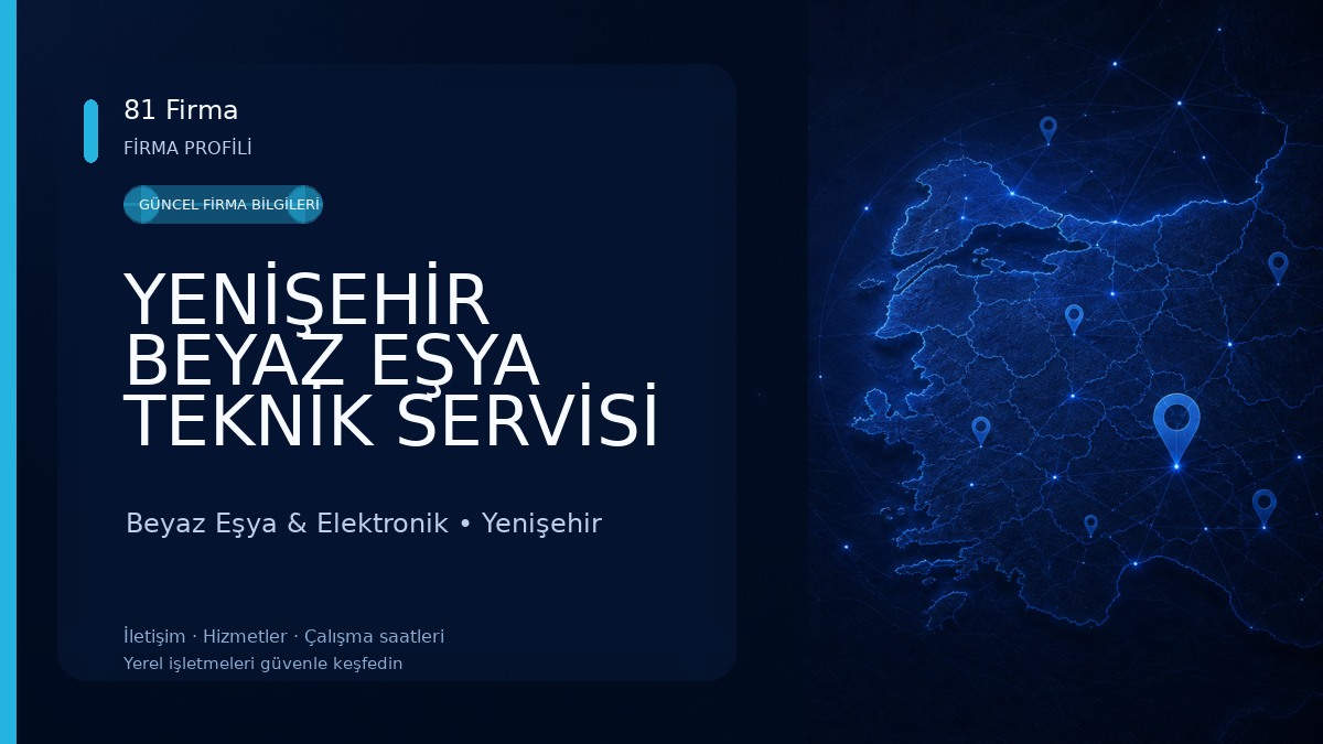 YENİŞEHİR BEYAZ EŞYA TEKNİK SERVİSİ | Buzdolabı Çamaşır Makinesi Tamiri Beyaz Eşya & Elektronik