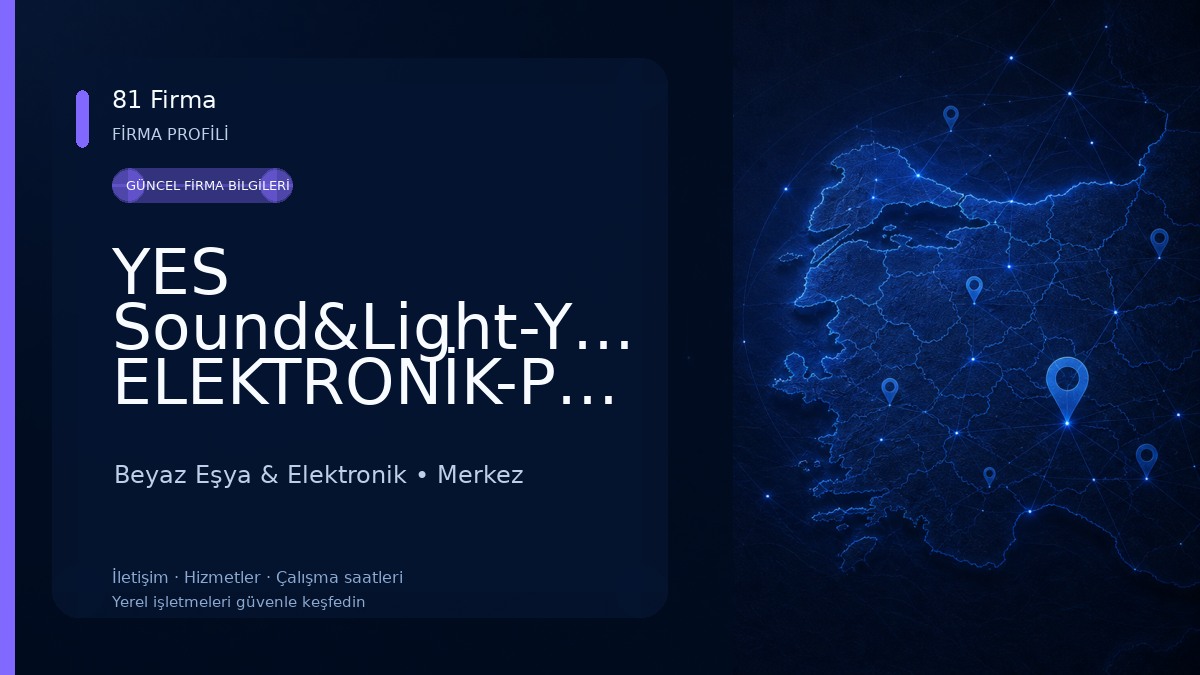 YES Sound&Light-YAKUP ELEKTRONİK-PHİLİPS SERVİS