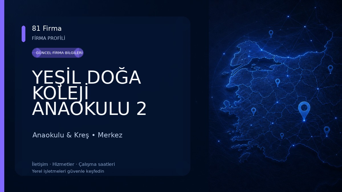 YEŞİL DOĞA KOLEJİ ANAOKULU 2 Anaokulu & Kreş