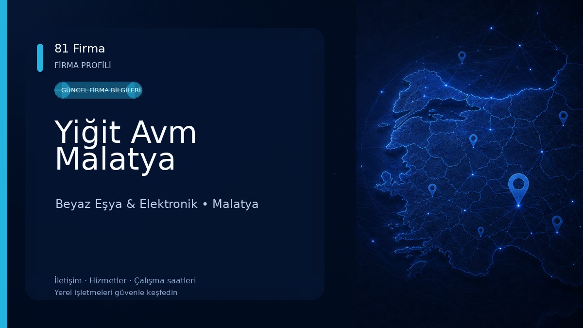Yiğit Avm Malatya Beyaz Eşya & Elektronik