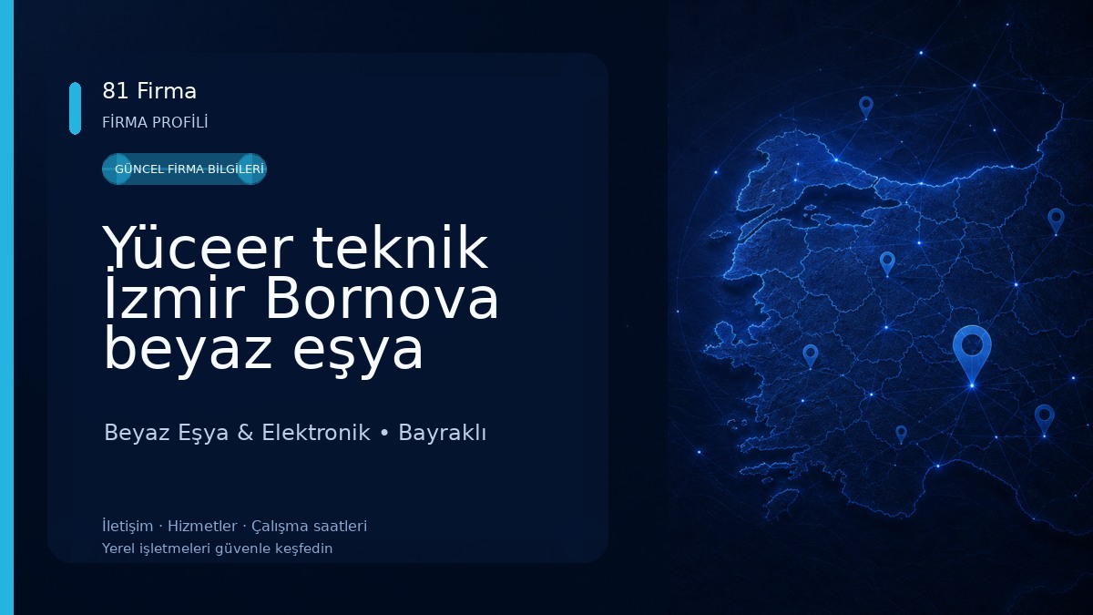 Yüceer teknik İzmir Bornova beyaz eşya tamir servisi Beyaz Eşya & Elektronik