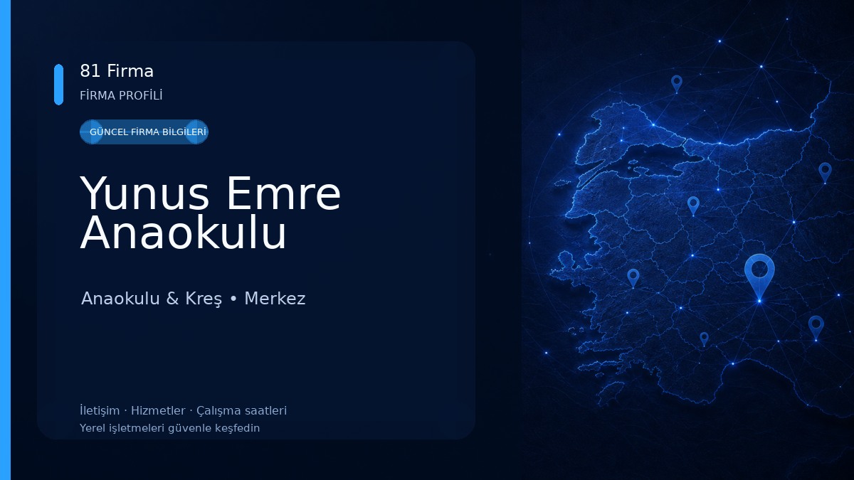 Yunus Emre Anaokulu Anaokulu & Kreş