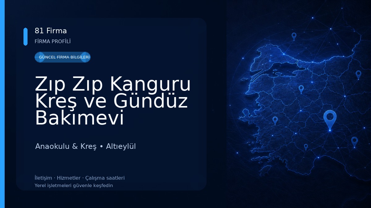 Zıp Zıp Kanguru Kreş ve Gündüz Bakımevi Anaokulu & Kreş